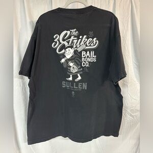 Sullen Black Graphic Short Sleeve Tee - The 3 Strikes